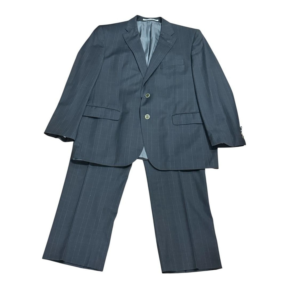 Baumler Suit Mens 58 Gray Wool Hand Tailored Jacket Pants Germany
